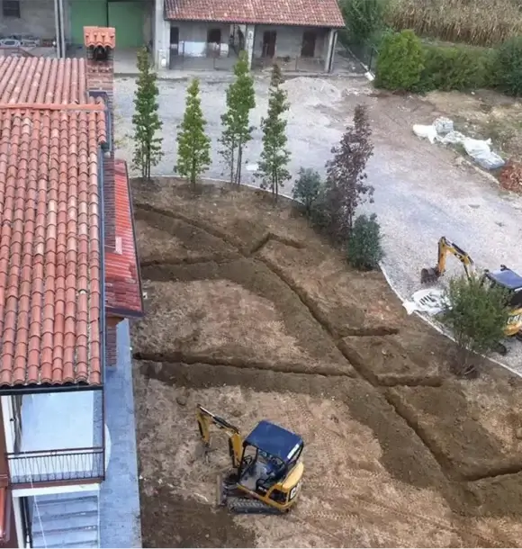 AM CASALI - Cantiere rifacimento giardino - Pavia - lodi - milano - AM Casali Piscine Giardini a Lodi Pavia Piacenza Milano Crema Lombardia