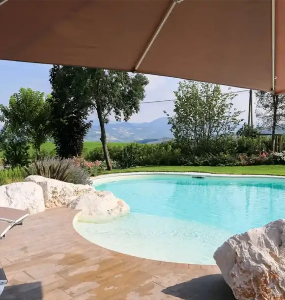 AM CASALI - Realizzazione piscina esterna a forma libera - Pavia - lodi - milano - AM Casali Piscine Giardini a Lodi Pavia Piacenza Milano Crema Lombardia